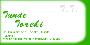 tunde toreki business card